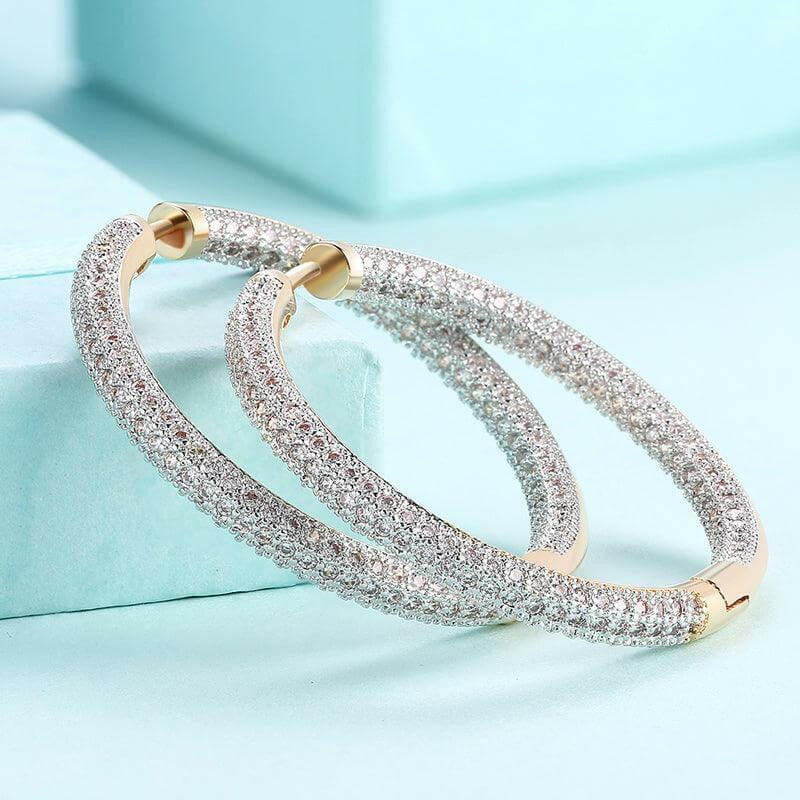 18K Gold Hoop Earrings - HJewelry