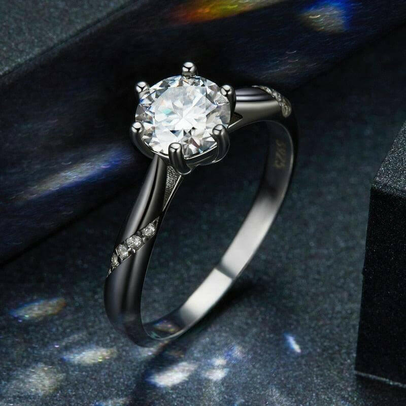 Moissanite Ring Solitaire - HJewelry