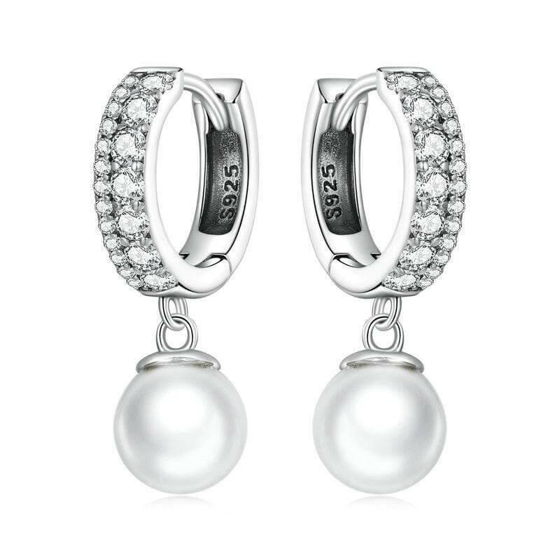 Pearl Drop Shining Earrings - HJewelry