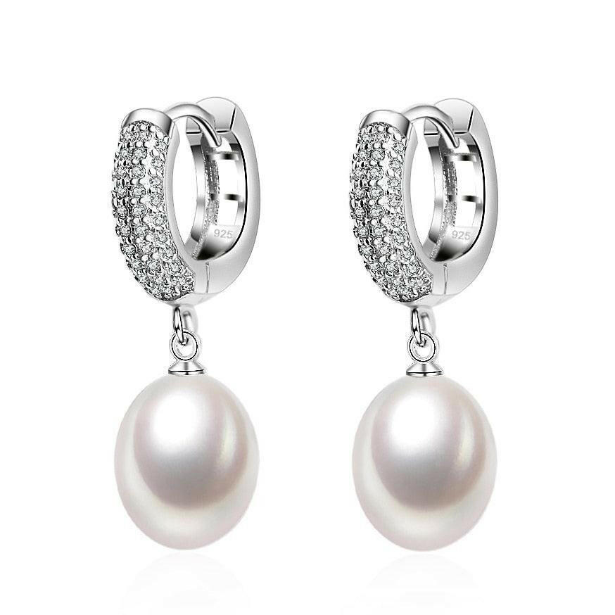 Pearl Drop Shining Earrings - HJewelry